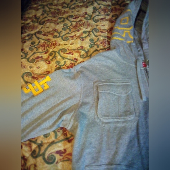 Southern University Jaguars HBCU New Era Distressed Hoodie Jacket Men's XL Gray - Picture 5 of 16